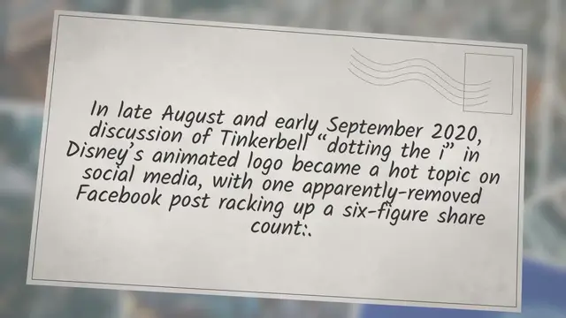 Video thumbnail for Tinkerbell ‘Dotting the I’ Mandela Effect