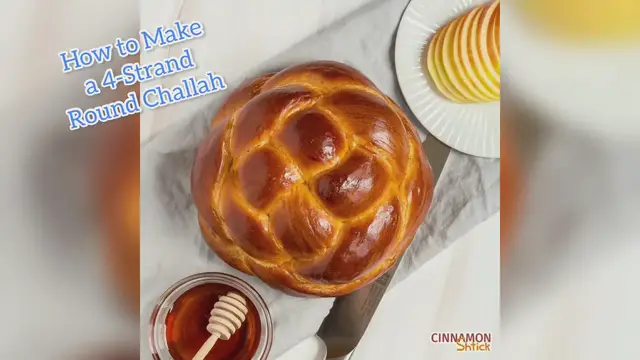 Video thumbnail for How to Shape a 4-Strand Braided Round Challah