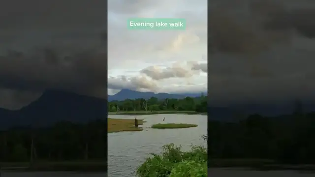 Video thumbnail for Evening lake walk in Sri Lanka #shorts
