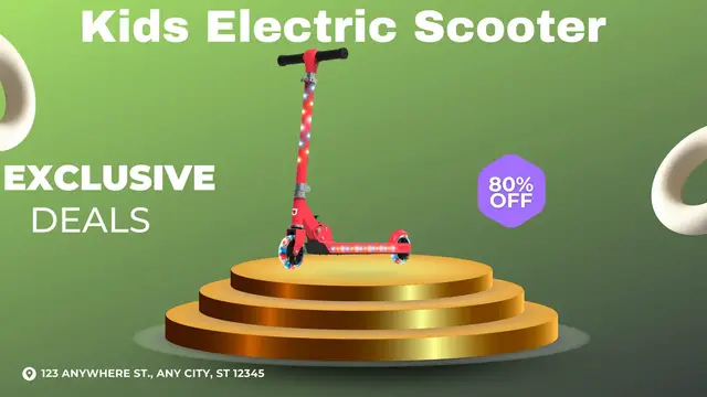 'Video thumbnail for Kids electric scooter'