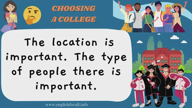 Video thumbnail for English Listen and Practice - CHOOSING A COLLEGE