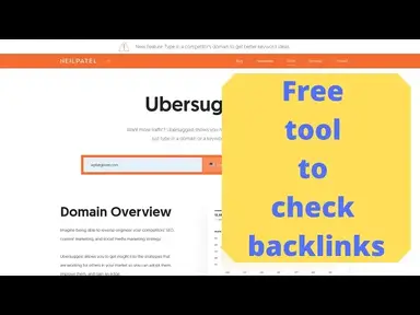 'Video thumbnail for How to find backlinks of a website post using a free tool'