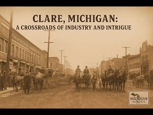 'Video thumbnail for Clare, Michigan: A Crossroads of Industry and Intrigue'