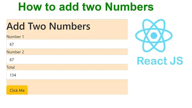 Video thumbnail for How to add two numbers in ReactJS