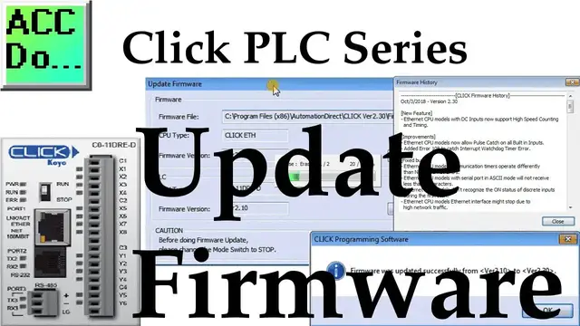 Video thumbnail for Click PLC  Update Firmware