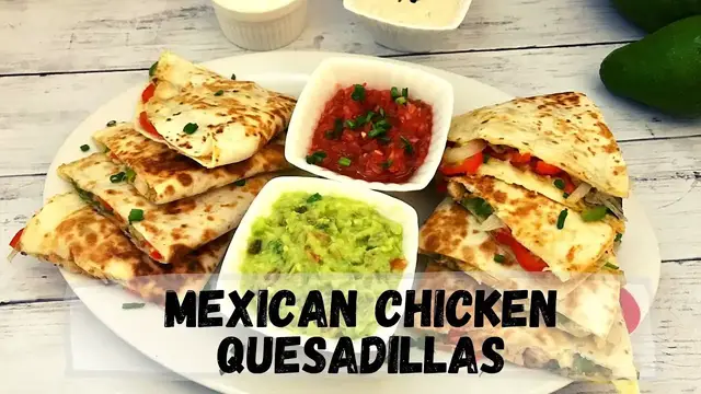 Video thumbnail for Mexican Chicken Quesadillas with Dipping Sauces Recipes | Happy Tummy Recipes