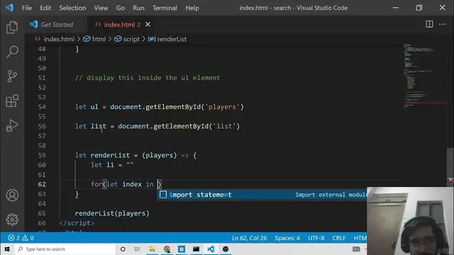 Video thumbnail for Build a HTML5 Filterable Search List Using filter() & indexOf() Methods in Javascript