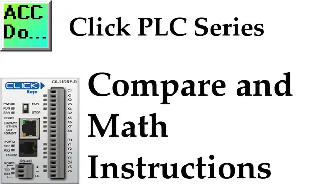Video thumbnail for Click PLC Compare and Math Instructions