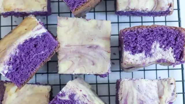 Video thumbnail for Ube Cheesecake Brownies Recipe