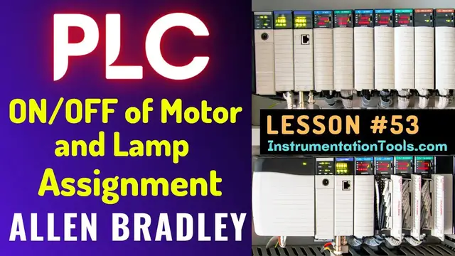 Video thumbnail for PLC Training 53  -  Assignment ON OFF Motor and Lamp Ladder Logic