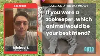 Video thumbnail for Zookeeper Michael loves all animals. Just don't mention snakes!