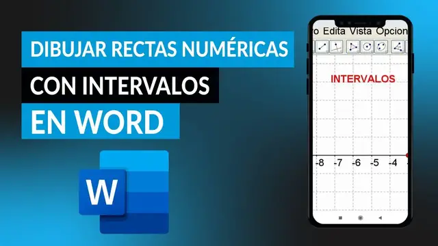 Video thumbnail for ¿Cómo hacer o dibujar una recta numérica con intervalos en WORD?