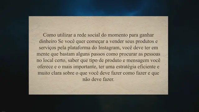 Video thumbnail for Como vender pelo Instagram