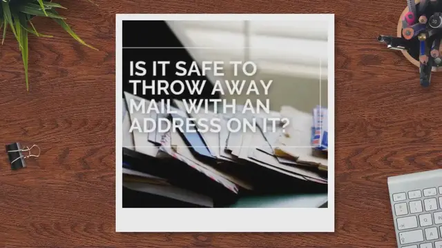 Video thumbnail for Is It Safe to Throw Away Mail With An Address on It?