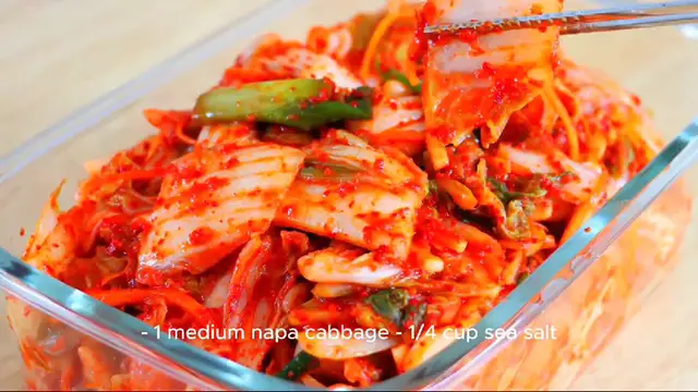 Video thumbnail for kimchi recipe