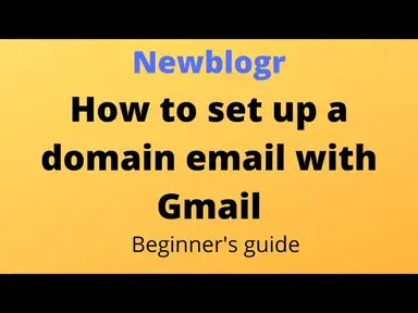 'Video thumbnail for How to set up your domain email address with your Gmail account'