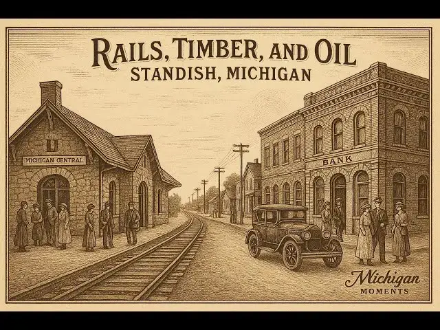 'Video thumbnail for Rails, Timber, and Oil: Standish, Michigan in the Early 1900s'