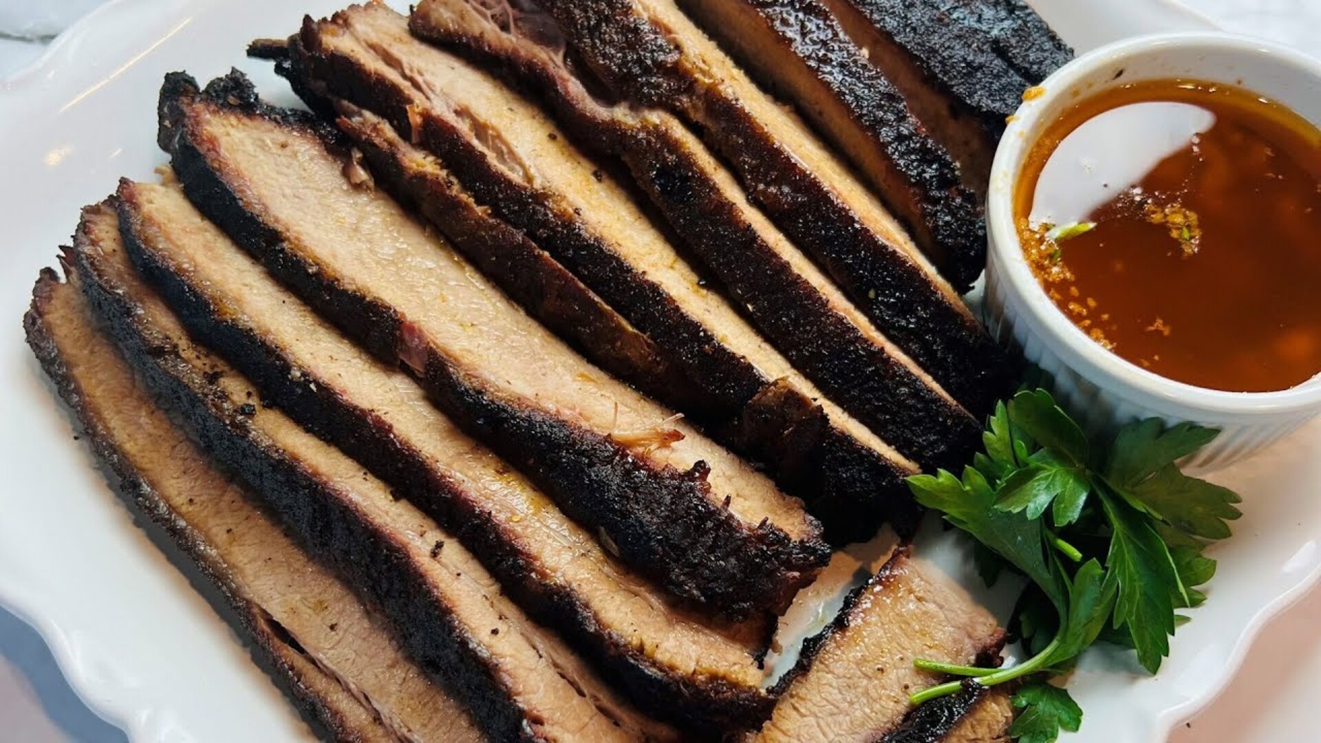 Video thumbnail for Barbecue Brisket And Cowboy Butter Recipe