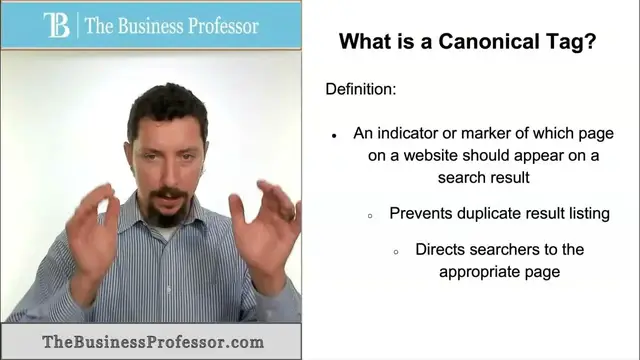 Video thumbnail for Canonical Tag (Marketing)