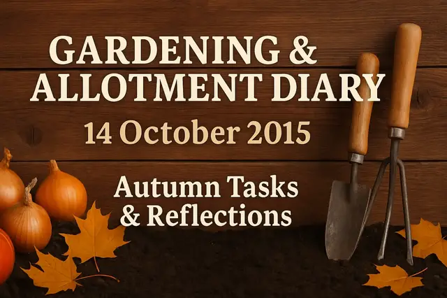 'Video thumbnail for Gardening and Allotment Diary October 14 2015 Autumn Tasks and Reflections'