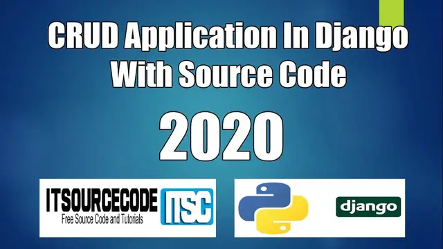 Video thumbnail for CRUD App In Django With Source Code Free Download | Complete Django CRUD Operations
