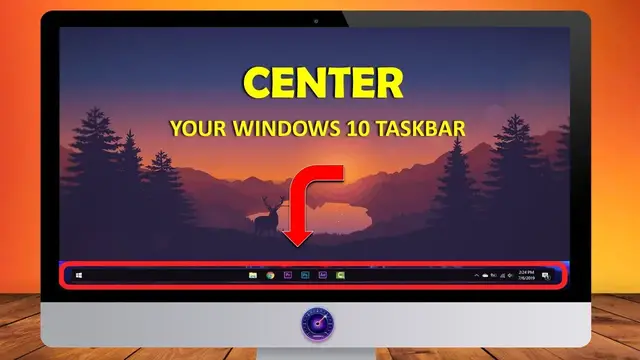 Video thumbnail for How To CENTER Windows 10 Taskbar Icons Like Windows 11 | 2022 | laptop & PC taskbarx