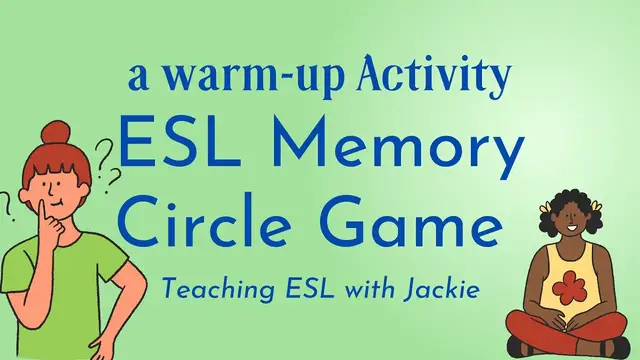 Video thumbnail for Memory Circle (ESL Grammar Game for Kids) | ESL Speaking for Young Learners