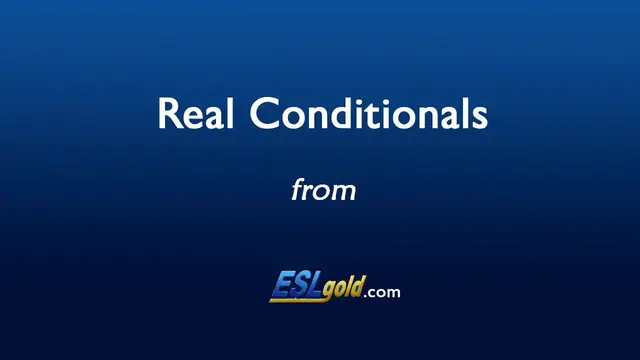Video thumbnail for Free English Lessons:  Real Conditionals