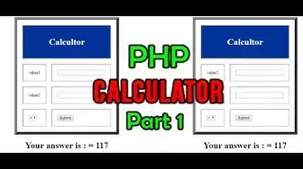 'Video thumbnail for How to make a calculator in PHP step by step part 1'