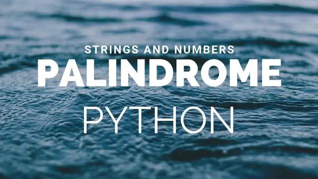 Video thumbnail for Python Program to Check a String and Number is Palindrome Or Not