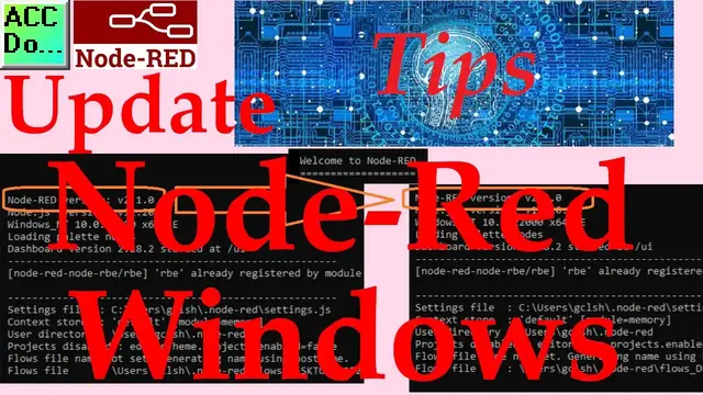 Video thumbnail for Update Node-Red on Windows