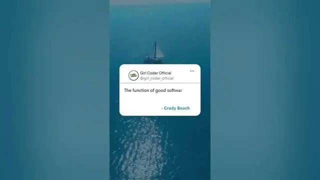 Video thumbnail for What is a Good Software? By Grady Booch #shorts