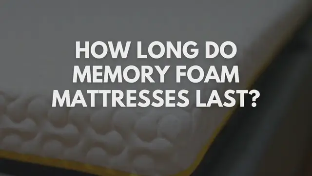 'Video thumbnail for How Long Do Memory Foam Mattresses Last [ANSWERED]'