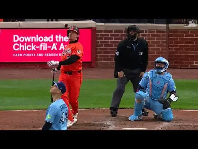 'Video thumbnail for Adley Rutschman DRILLS a Solo Home Run! | 3rd HR of 2025 | Baltimore Orioles | 04/12/2025'