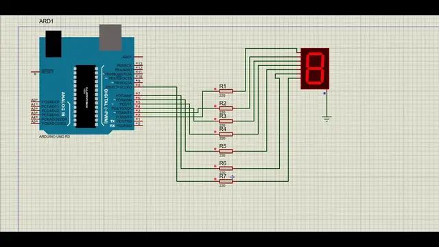 Video thumbnail for 7-Segment display using Proteus with Arduino Software