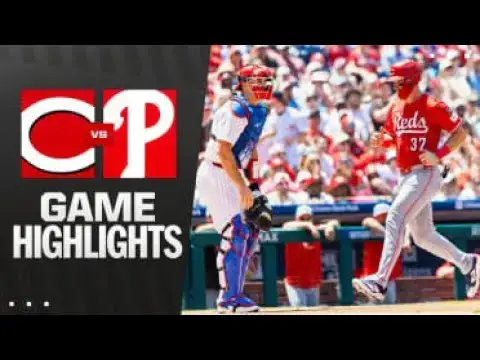'Video thumbnail for Cincinnati Reds at Philadelphia Phillies Full-Game Highlights! | 07/04/2025'