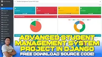Video thumbnail for ADVANCED Student Management System Project in Django with Source Code (Free Download)