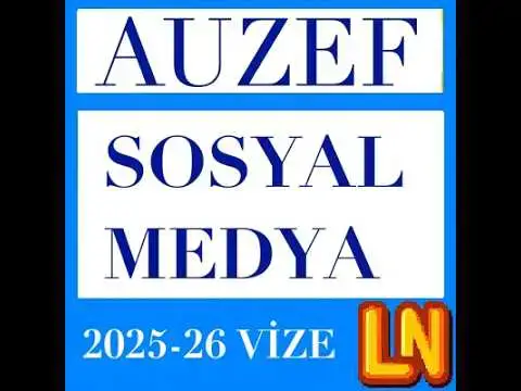 Video thumbnail for Sosyal Medya 2025-2026 Vize Soruları