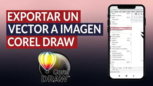 Video thumbnail for Cómo exportar un vector a imagen | Importar imágenes al documento | COREL DRAW