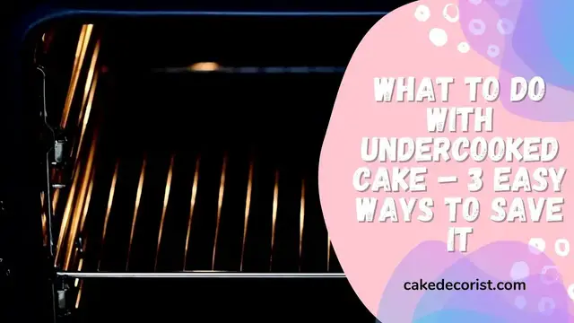 Video thumbnail for What To Do With Undercooked Cake – 3 Easy Ways To Save It