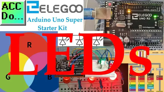 Video thumbnail for Elegoo Arduino Uno Super Starter Kit LEDs