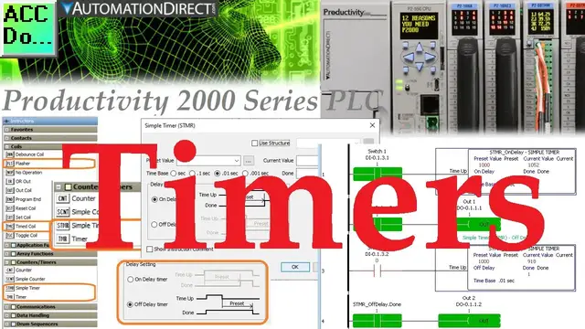 Video thumbnail for Productivity 2000 PLC Ladder Logic Timers