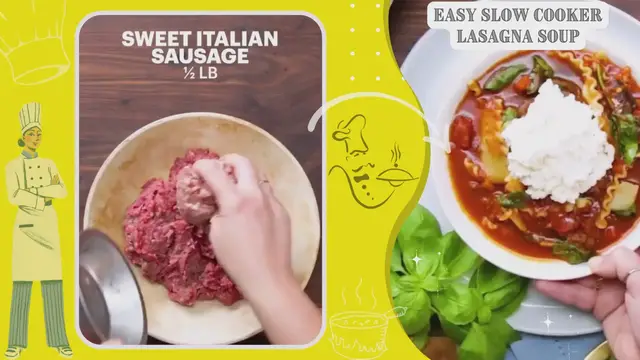 Video thumbnail for Easy Slow Cooker Lasagna Soup