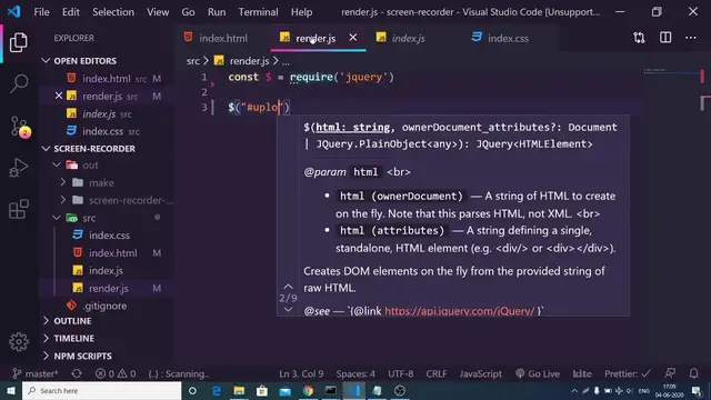 Video thumbnail for Electron.js Node.js Remove Audio From Video Desktop App Using FFMPEG Full Project