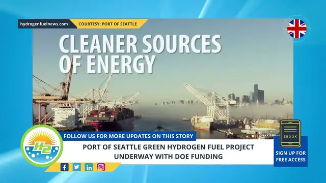 Video thumbnail for Port of Seattle green hydrogen fuel project underway with DOE funding