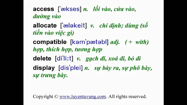 Video thumbnail for Essential Words for the TOEIC - Lesson 03