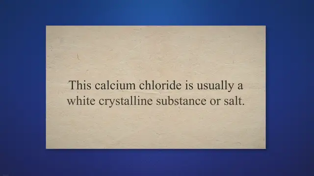 Video thumbnail for Calcium Chloride Formula, Molar Mass