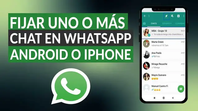 Video thumbnail for Cómo fijar uno o más de tres chats en WHATSAPP en iPhone o Android