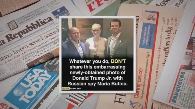 Video thumbnail for Does a ‘Newly Obtained’ Photograph Show Donald Trump, Jr. with Accused Spy Maria Butina?