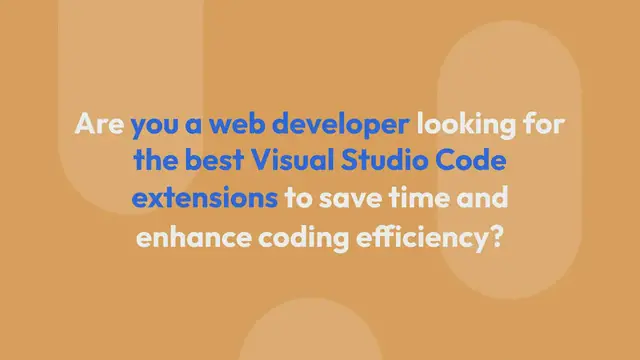 Video thumbnail for Top 10 Useful VS Code Extensions For Web Developers